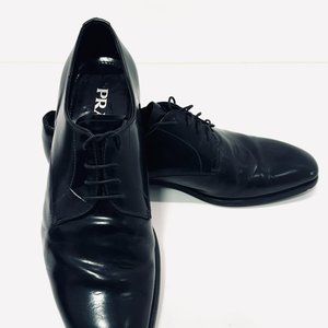 PRADA Polished leather lace-up shoes size 7